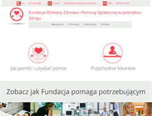 Tablet Screenshot of fundacjajastrzebie.pl